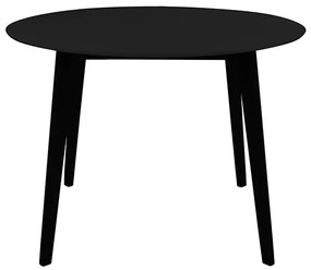 Vojens jedálenský stôl okrúhly čierny