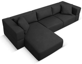 Čierna rohová pohovka, ľavý roh Esther - Milo Casa