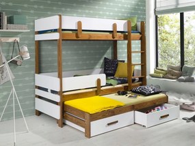 Poschodová posteľ Propietaria 9 (dub biela)