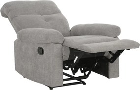 Kreslo Elza, šedá látka, s polohováním