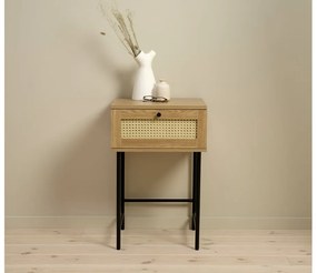 Dizajnový odkladací stolík Lakshmana 45 cm prírodný dub