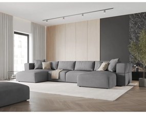 Svetlosivá rohová pohovka do "U" Esther – Milo Casa