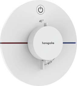 Hansgrohe ShowerSelect Comfort S, termostat pod omietku pre 1 spotrebič, biela matná, HAN-15553700