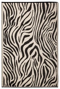 Esschert Design Koberec Zebra, 150x242,5 cm, biela/čierna