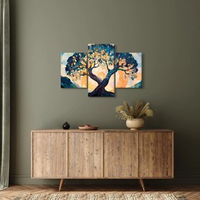 Obraz – Mozaika – slnko a strom II. (90x60 cm)