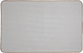 Hnedá kúpeľňová predložka so srdiečkom - 78*48*1 cm