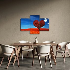 Obraz - Srdce zo stromu (90x60 cm)