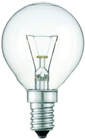 TECHLAMP Klasická žiarovka na priemyselné použitie, P45, 40W, 390lm, teplá biela