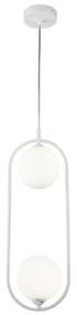 Maytoni MOD013PL-02W - Luster na lanku RING 2xG9/25W/230V biela