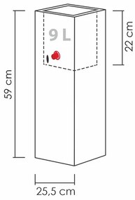 Scheurich Vysoký kvetináč Muretto (výška 60 cm, kamenistá sivá)  (100349847)