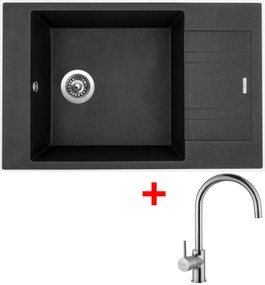 Set Sinks VARIO 780 Metalblack + VITALIA Chróm