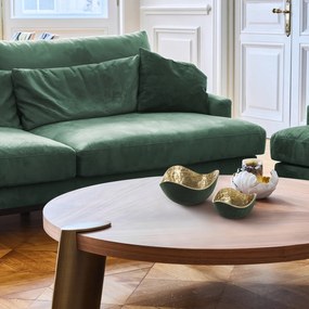 DEKORAČNÁ KOVOVÁ MISKA PEDRO3 (03) 17X17X9 CM TMAVOZELENÁ