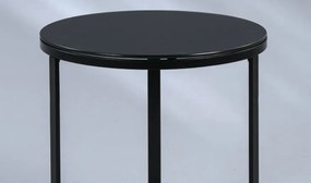 Okrúhly konferenčný stolík Boston 50 cm, černý