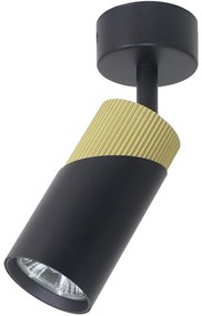 Bodové svietidlo Neo, 1x čierne/zlaté kovové tienidlo, b