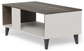 Konferenční stolek Random 92 cm kašmír/ořech