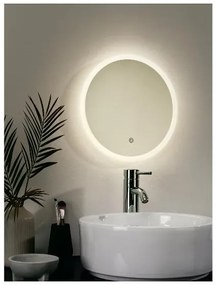 Livarno home LED zrkadlo do kúpeľne (okrúhly tvar)  (100384347)