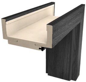 Obložková zárubňa Naturel 70 cm pre hrúbku steny 9,5-11,5 cm brest antracit pravá O2JA70P, 1 ks