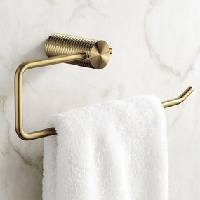 Rea Prism, kúpeľňový vešiak na uterák 27cm, 9710, zlatá matná, REA-98029