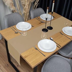 Biante Dekoračný behúň na stôl Rongo RG-040 Kávový hnedý 45x160 cm