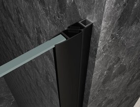 Polysan Polysan, GLOBE GUN METAL sprchové dvere do niky 800mm, číre sklo, pravé, GB1080RGM