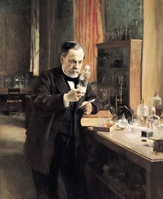 Fotografia Louis Pasteur in his Laboratory, 1885, Edelfelt, Albert Gustaf Aristides, (35 x 40 cm)