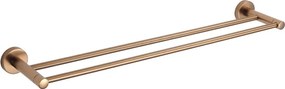 Mexen Remo, 2-ramenný vešiak na uteráky, medená matná, 7050725-65