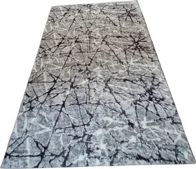 Koberec Plush Deluxe Sivý mramor – huňatý shaggy koberec Rozmer: 60x100 cm