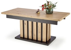 BARETTI coffee table, artisan oak / black