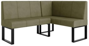 Rohová lavica Bernio 140x200 (olivová) (P). Akcia -20%. Vlastná spoľahlivá doprava až k Vám domov. 1129856