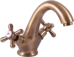 RAV SLEZÁK Morava umývadlová batéria bez výpuste stará mosadz MK128.0SM