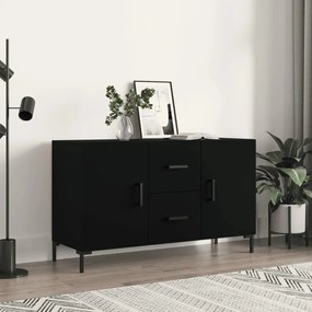 Komoda, čierna 100x36x60 cm, kompozitné drevo 828173