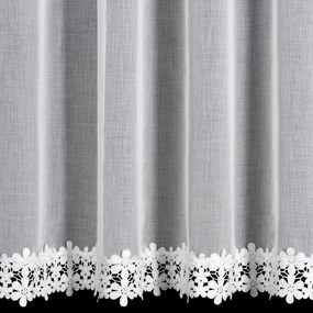 ZÁCLONA NA KRÚŽKOCH KAJA 350X145 CM CM BIELA