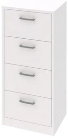 Úzká komoda Mega 139, biela
