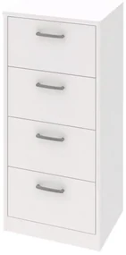 Úzká komoda Mega 139, biela