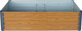 Vyvýšený záhradný záhon BestBerg VZ-800RW / 800 l / 180 x 90 x 47 cm / dekor dreva