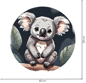 PIPPER. Sada 4 kruhových nálepiek "Exotické zvieratá"