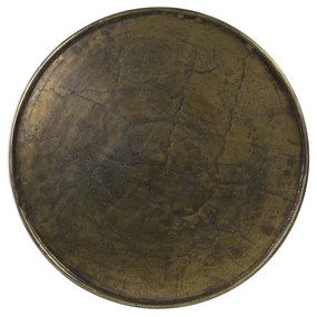 Kovový okrúhly konferenčný stolík v bronzovej farbe ø 67,5 cm Babina – Light &amp; Living