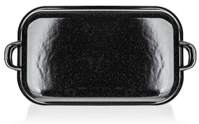 Banquet 2-dielny hranatý smaltovaný pekáč CULINARIA Black, 35 cm