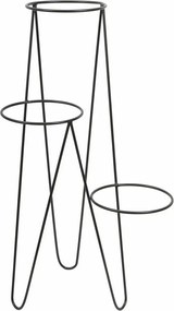 STOJAN NA KVETINÁČ TRIPOD 95X45X24 CM ČIERNA