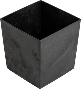 PLASTOVÝ KVETINÁČ FLORE 30,5X29,5X29,5 CM IMITÁCIA BETÓNU ČIERNA