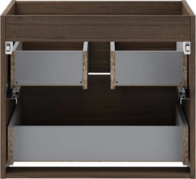 Závěsná skříňka pod umyvadlo Villa 60 cm ořech