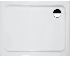 LAUFEN Solutions obdĺžniková sprchová vanička zo sanitárneho akrylátu, odtok v rohu, 1000 x 900 x 45 mm, biela, H2115090000001