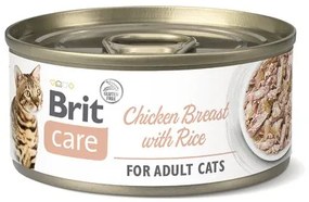 Konzerva pre mačky Brit Care Chicken Breast with Rice 70 g