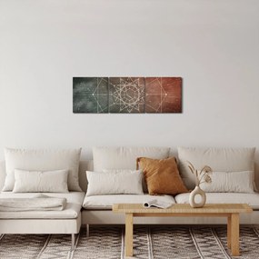 Obraz - Vesmírny dodecagram (s hodinami) (90x30 cm)