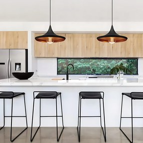 Toolight Toolight, závesné stropné svietidlo Costa C 1xE27 APP081-1CP, čierna, OSW-00118