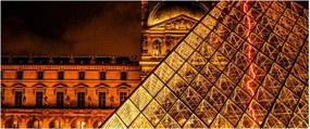Obraz Louvre v Paríži (120x50 cm)