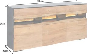 Komoda 44095 Grand Acacia 180cm Drevo Acacia  - Komfort-nábytok