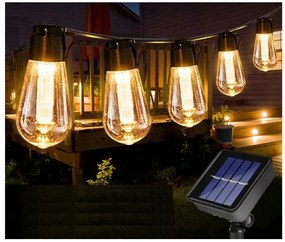BERGE Záhradná solárna girlanda 10 LED 5 metrov