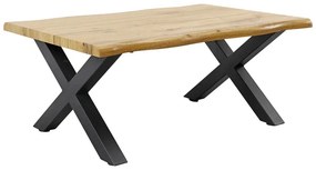 Dizajnový konferenčný stolík Onofrio 90 cm vzor divoký dub