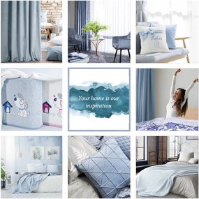 ZATEMŇOVACÍ ZÁVES NA PÁSKE ROSA 135X300 CM MODRÁ